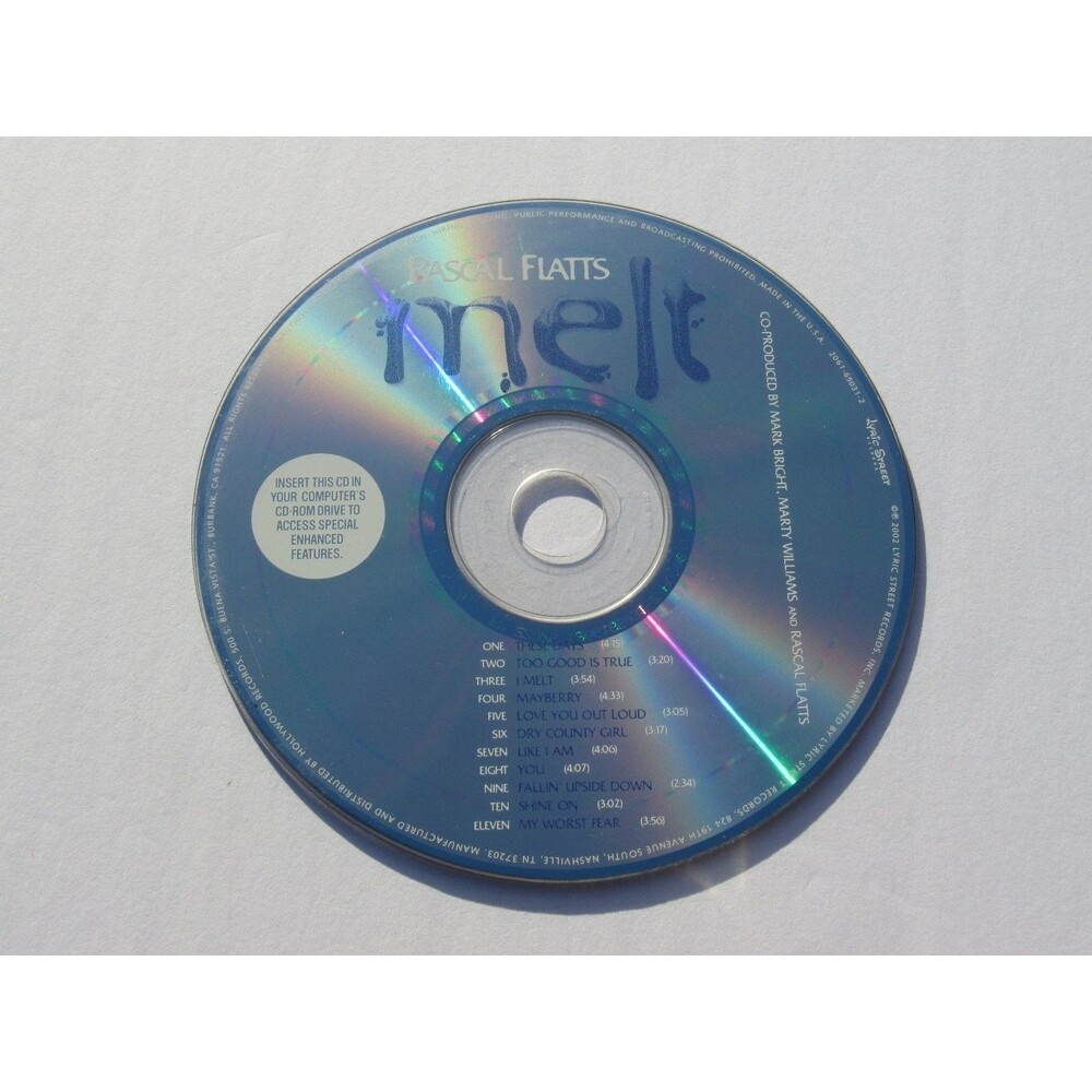 Rascal Flatts – Melt CD 2002 Enhanced Country Lyric Street Records